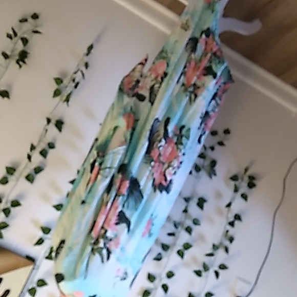 AMERICAN EAGLE FLORAL MINT / PINK KIMONO SZ OS - Picture 5 of 7